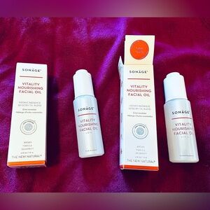 TWO bottles SONÄGE SKINCARE Vitality Nourishing Facial Oil NIB 30ml